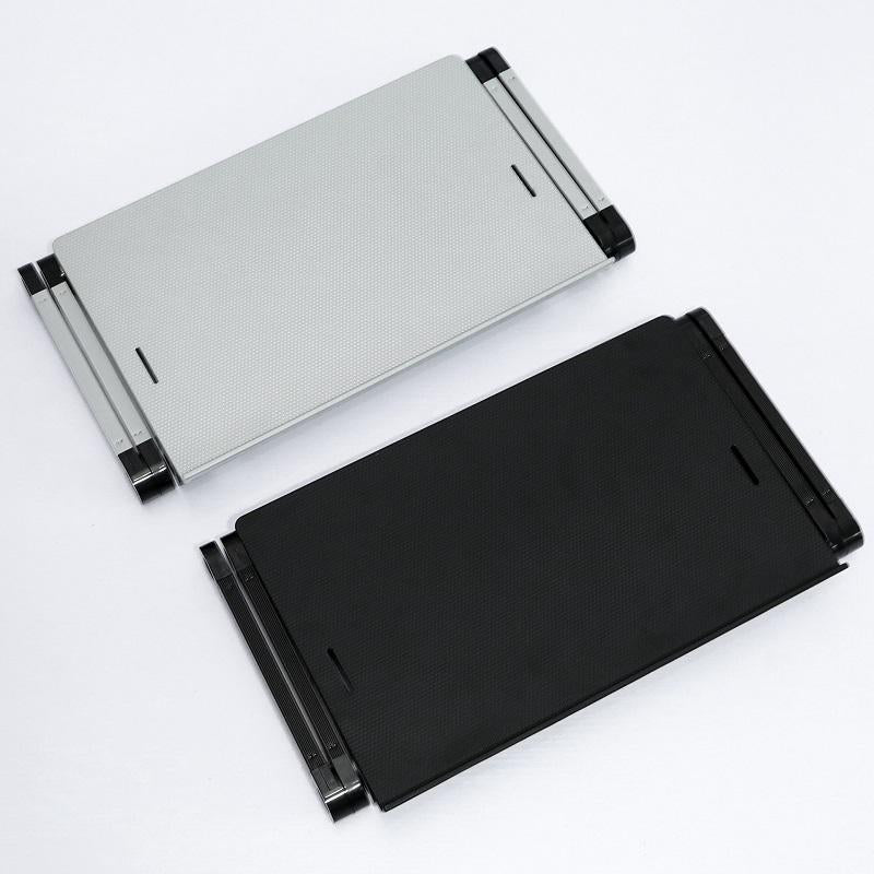 Folding Laptop Desk With Mouse Board In Silver Aluminium Alloy