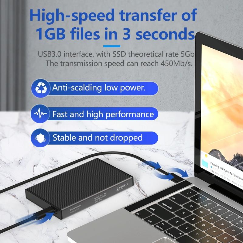 2.5 Sata Ssd Enclosure With Usb 3.0 Tool Free For Easy Setup