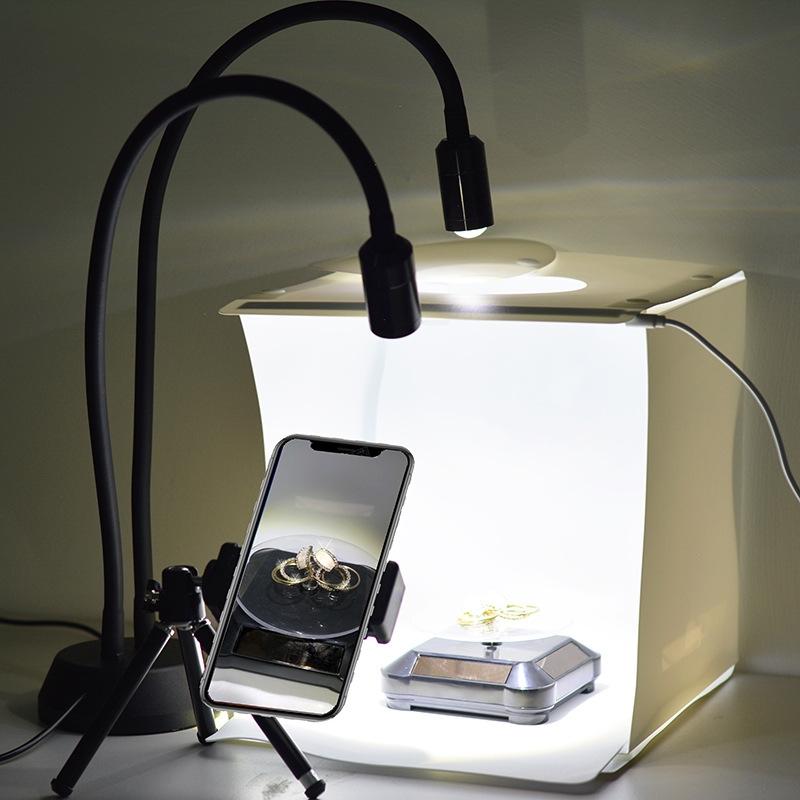 Double Head Led Jewelry Table Lamp For Live Photography Applications