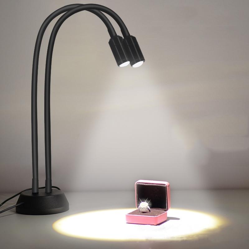 Double Head Led Jewelry Table Lamp For Live Photography Applications