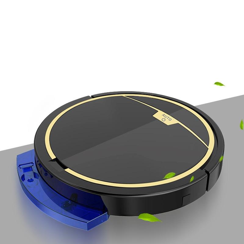 Smart Automatic Sweeping Robot With Mopping Function Anti Fall Black