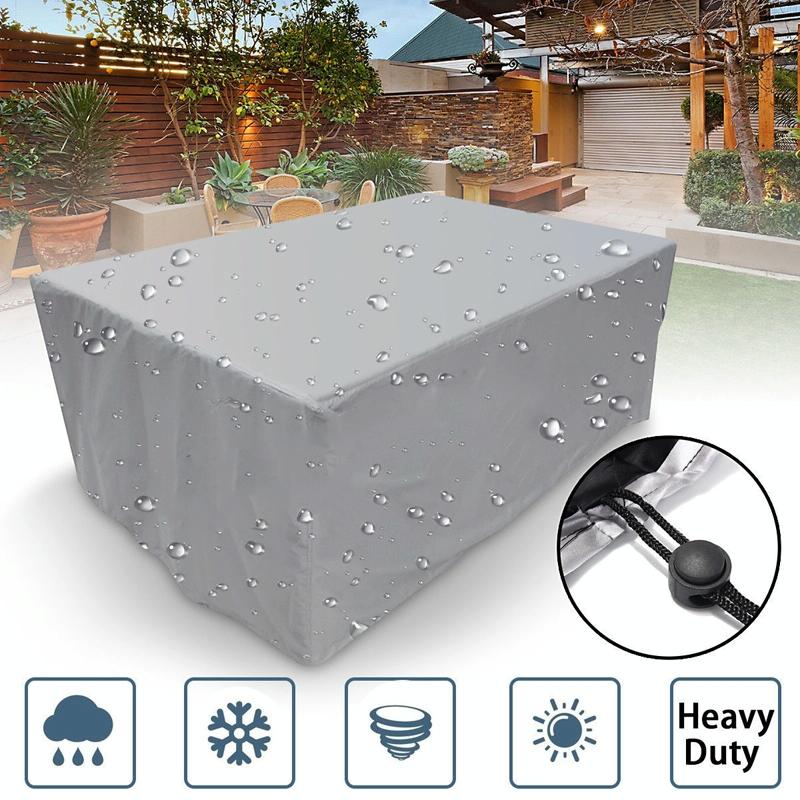 Waterproof Outdoor Table And Chair Cover 213X132x74cm Durable Protection For Furniture