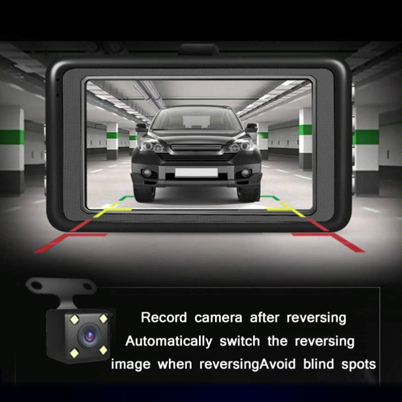 1080P High Definition Wide Angle Driving Recorder With Reversing Image Functionality