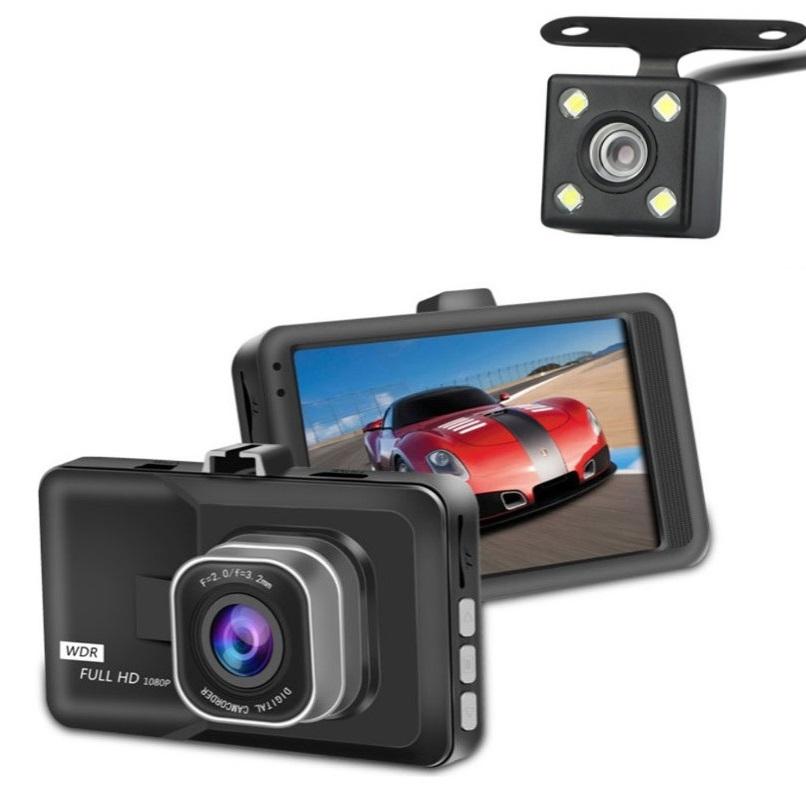 1080P Hd 3.0 Wide Angle Dash Cam With Reversing Image Function