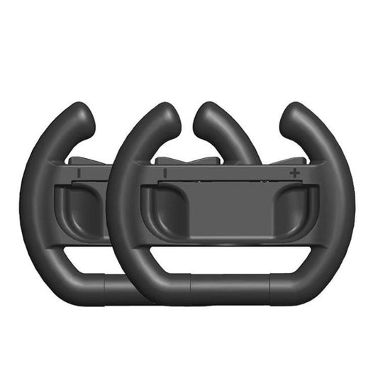 2X Steering Wheel Handles For Nintendo Switch Oled Console Black