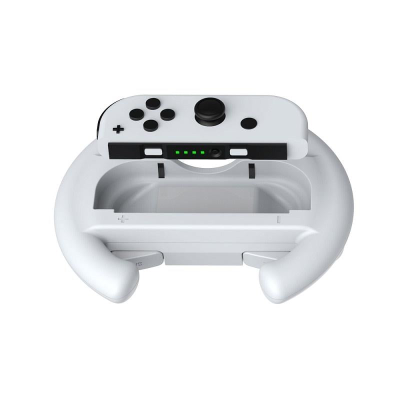 2X Steering Wheel Handles For Nintendo Switch Oled Console Black