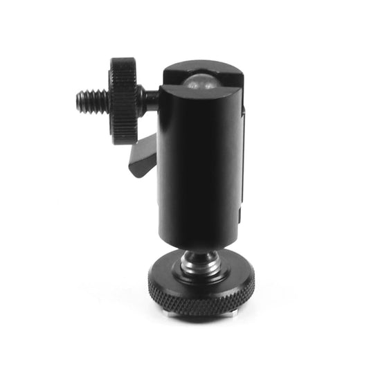 Universal Dual Ballhead Cold Shoe Mount For Action Cameras And Accessories