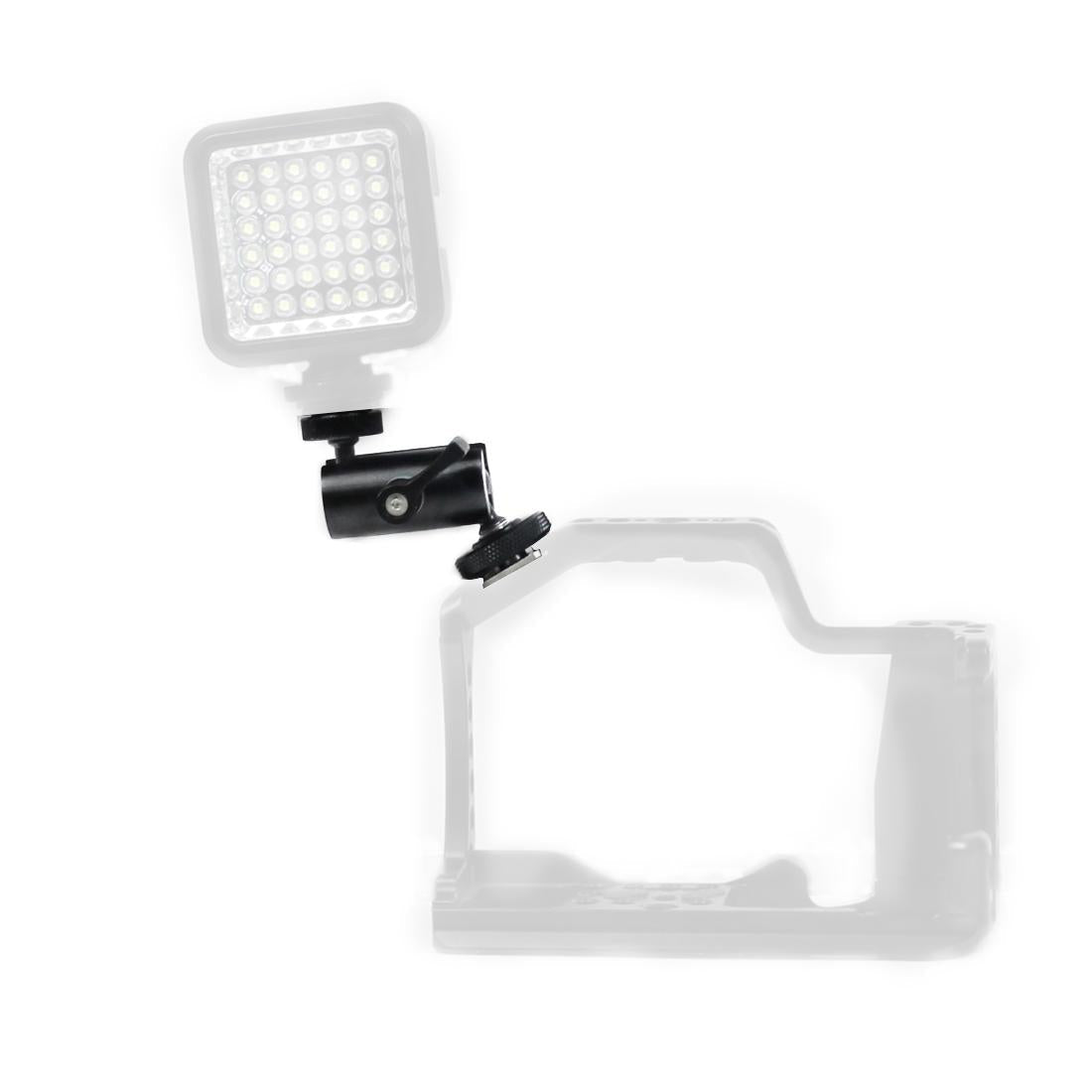 Universal Dual Ballhead Cold Shoe Mount For Action Cameras And Accessories