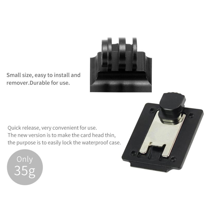 Universal Helmet Mount For Action Cameras With Aluminium Alloy Construction