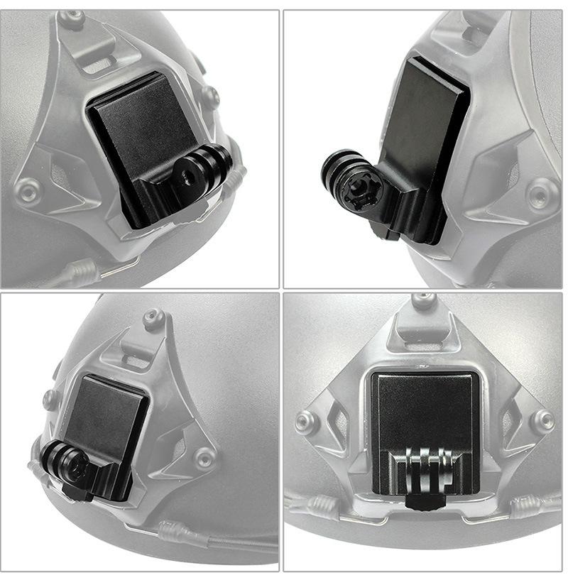 Fixed Mount Helmet Adapter For Gopro Hero11 Nvg Bracket With Aluminium Alloy Construction