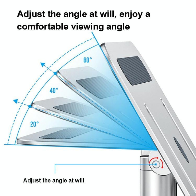 Aluminum Laptop Stand For Better Cooling And Ergonomic Use