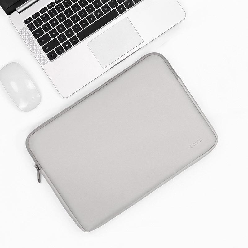 11 Inch 12 Grey Pu Leather Laptop Bag For Protection And Versatility