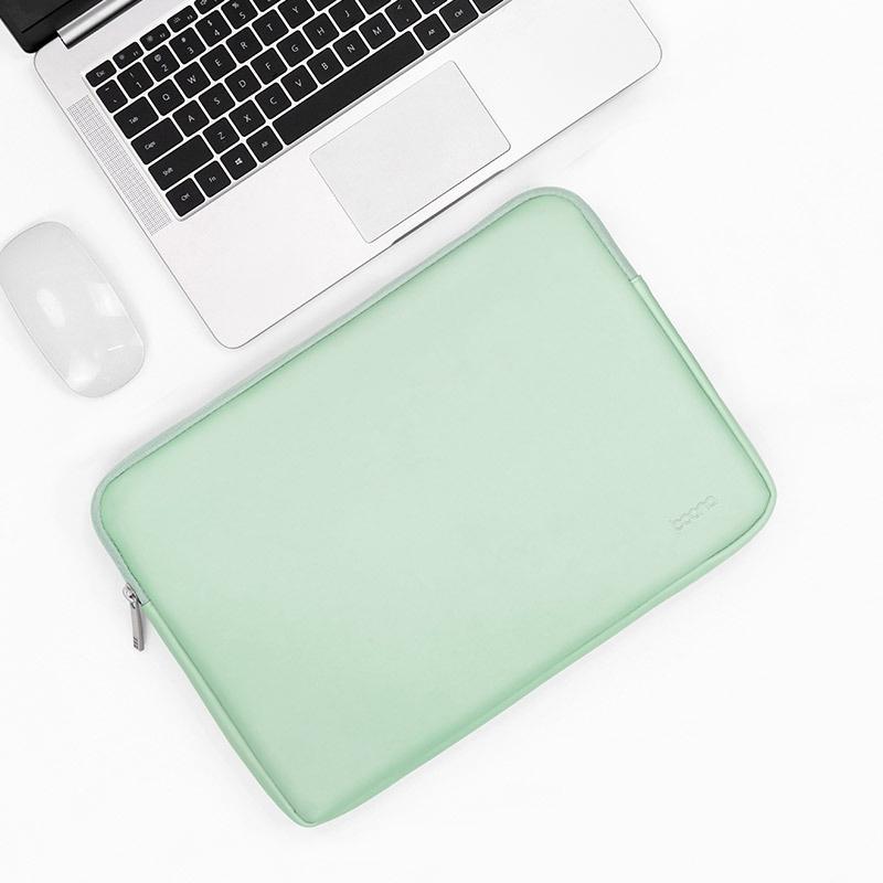 16 17 Inch Mint Green Pu Leather Laptop Bag Stylish Protective Case