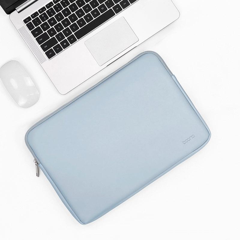 Sky Blue Laptop Bag 13 / 13.3 14 Inch Pu Leather