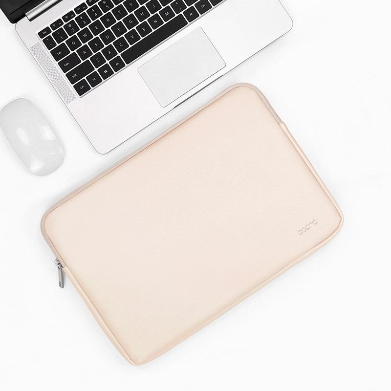 16 Inch And 17 Apricot Pu Leather Laptop Bag For Computers Tablets