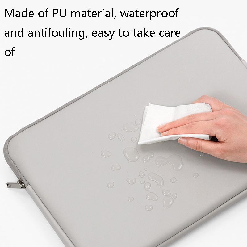 Apricot Pu Leather Laptop & Power Bag 13 / 13.3 14 Inch