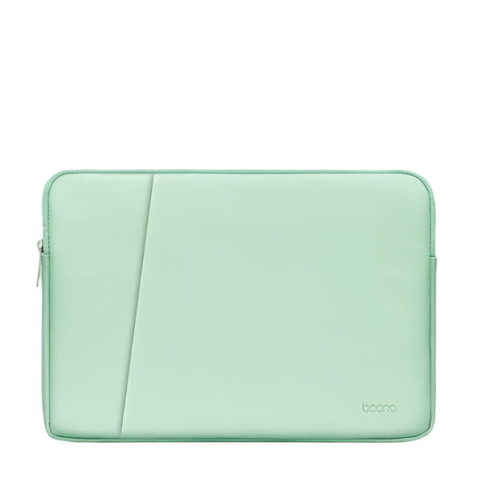 Double Layer Pu Leather Laptop Bag Mint Green For 16 And 17 Inch Devices