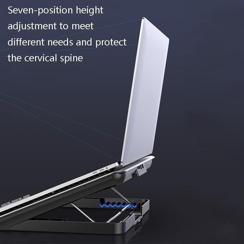 Space Silver Silent Laptop Cooler Efficient Cooling Pad For Use
