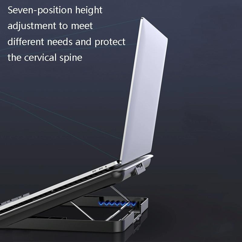 6 Fan Alloy Laptop Cooling Bracket For Quiet Efficient Heat Dissipation