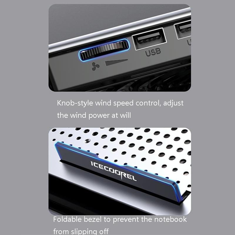 6 Fan Alloy Laptop Cooling Bracket For Quiet Efficient Heat Dissipation