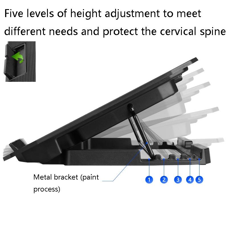 Dual Fan Laptop Cooling Stand For Computers And Tablets In Ivory