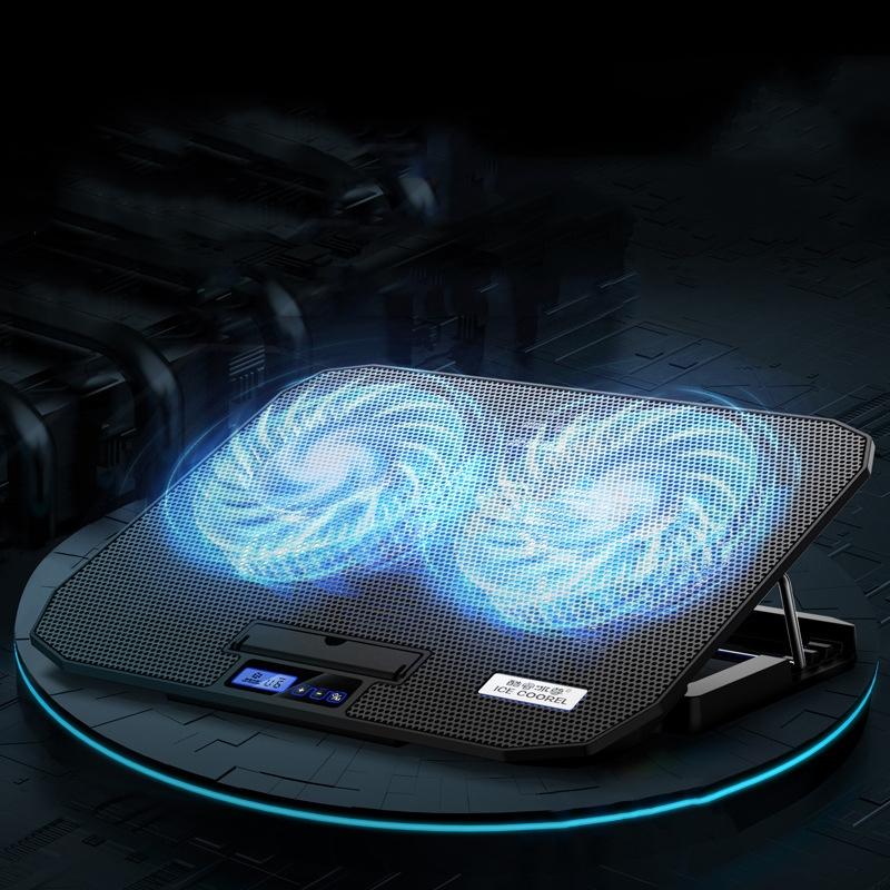Dual Fan Laptop Cooling Stand For Computers And Tablets In Ivory
