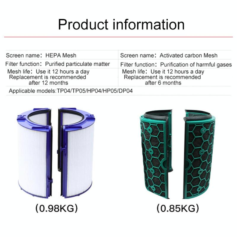 Compatible Air Purifier Filter Accessories For Dyson Tp04 / Dp04 Hp04