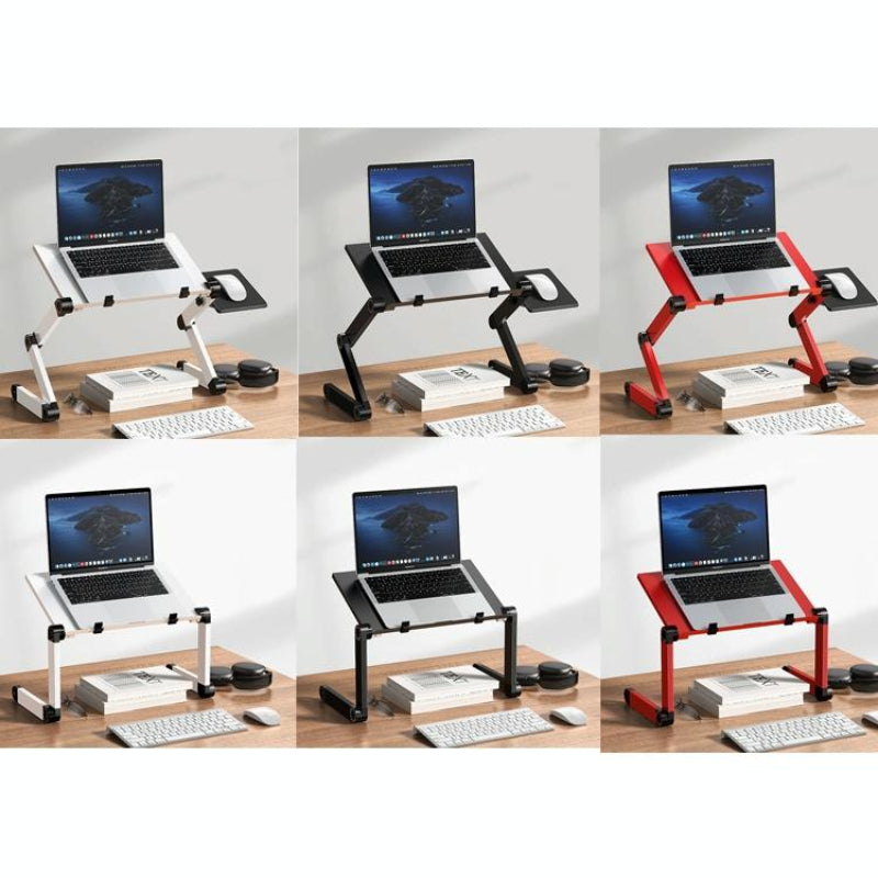 Folding Laptop Desk With Height Adjustment And Storage