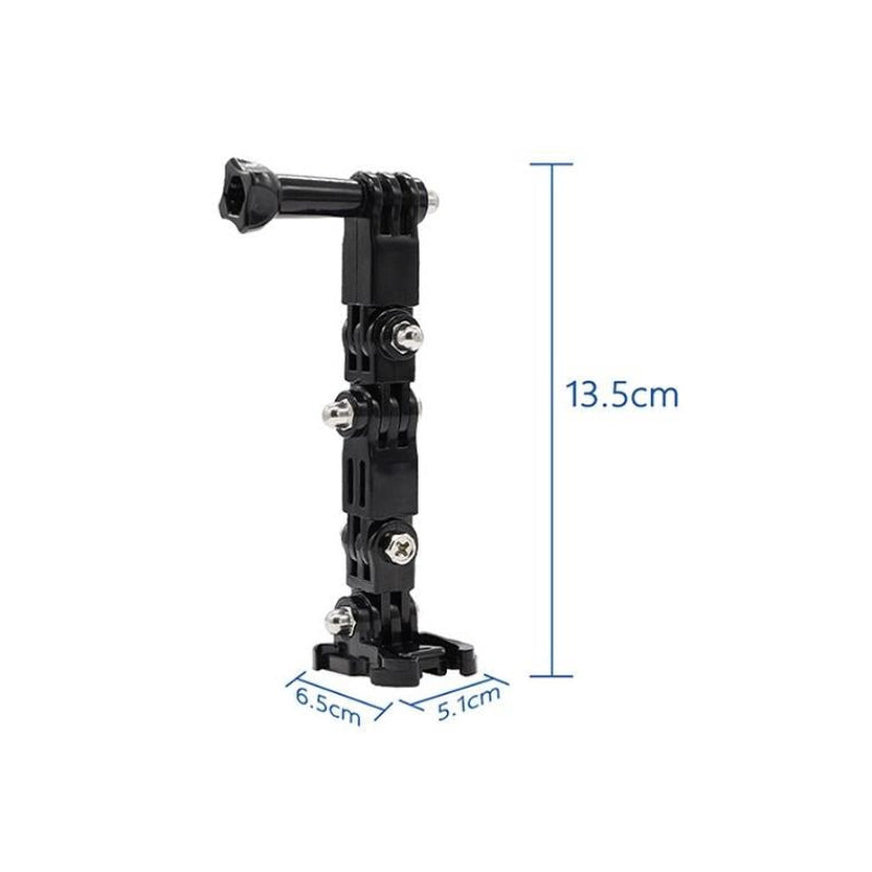 Universal Multi Joint Helmet Mount For Action Cameras And Tripod Accessories