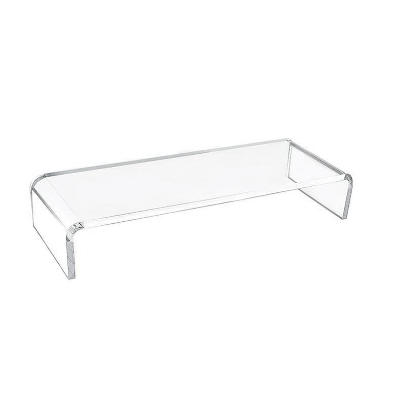 Set Of 2 Acrylic Desktop Monitor Stands For Enhanced Workspace Organisation