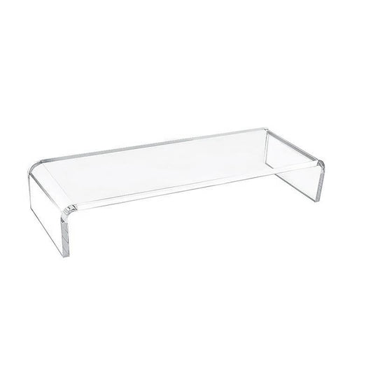 Set Of 2 Acrylic Desktop Monitor Stands For Enhanced Workspace Organisation