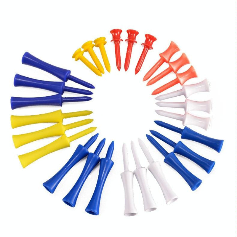 60 Piece Ribbon Needle Golf Plastic Ball Tee Fifty One Millimetres Size