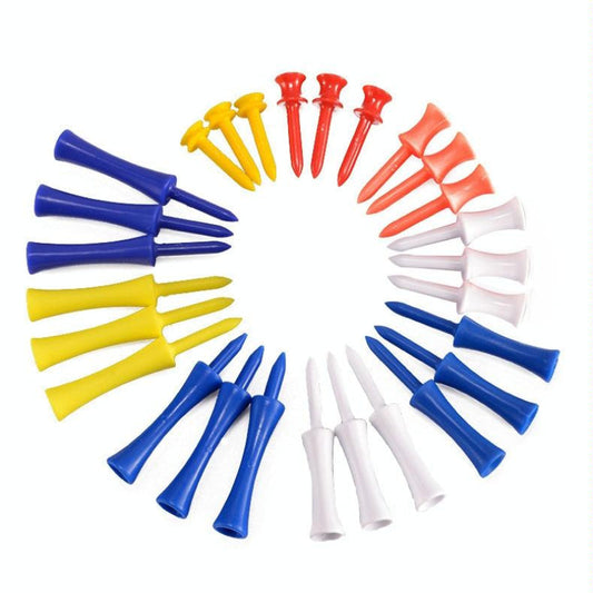 60 Piece Ribbon Needle Golf Plastic Ball Tee Fifty One Millimetres Size