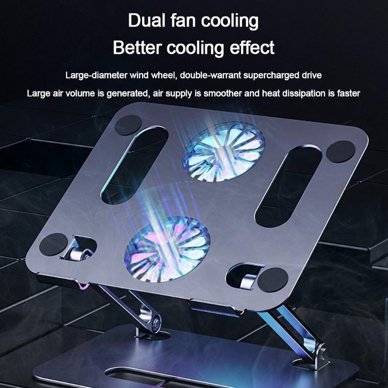 Aluminium Laptop Stand Foldable For Notebooks And Tablets Up To 17.3 Inches