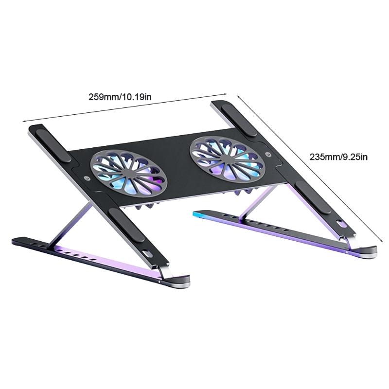 Aluminum Alloy Notebook Cooling Fan With Twin Turbo Design For Laptops