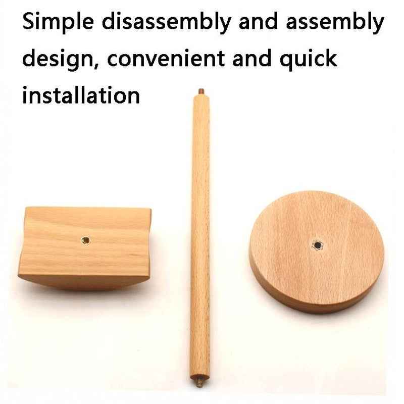 Solid Wood Desktop Headset Display Stand With Elegant Design