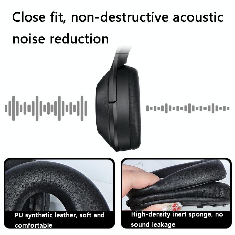2 Leather Headset Earmuffs For Sony 1000Xm4 With Snap Champagne Replacement