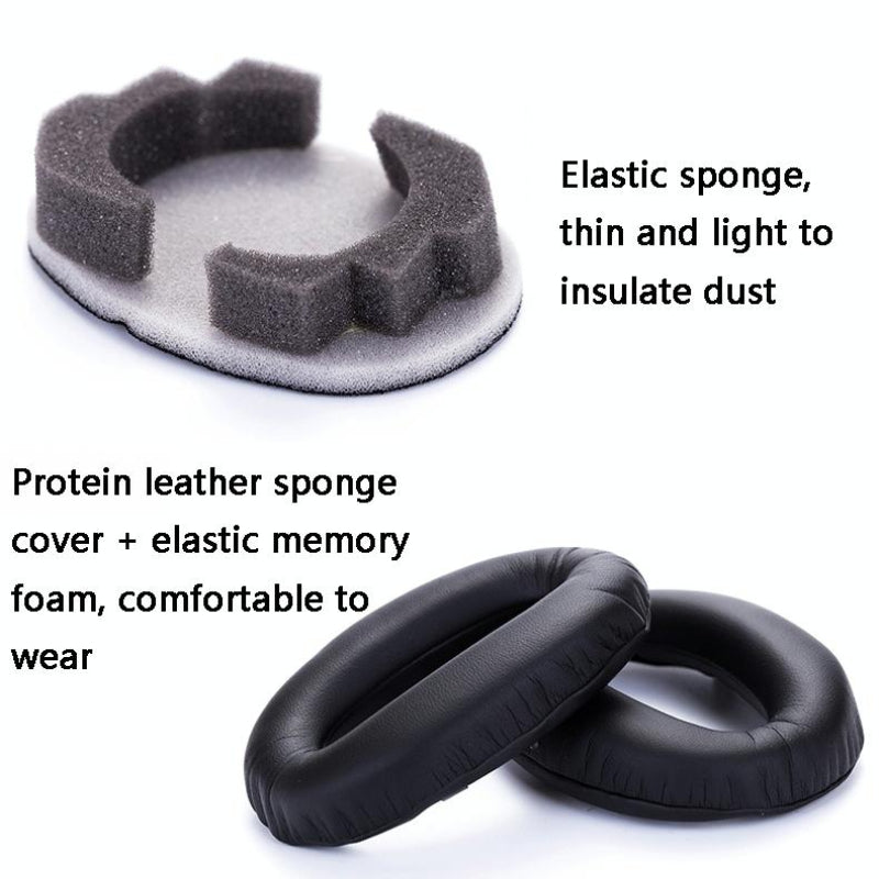 2 Leather Headset Earmuffs For Sony 1000Xm4 With Snap Champagne Replacement