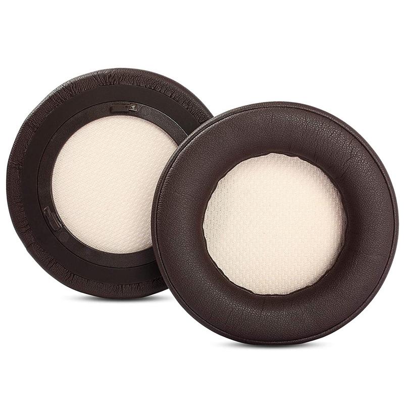 2 Pack Gaming Headset Earmuffs With Soft Protein Skin For Comfort And Durability Brown