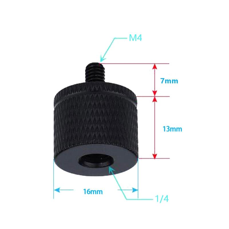 4 Pcs Screw Adapter A18 1/4 Female To M4 Male Set