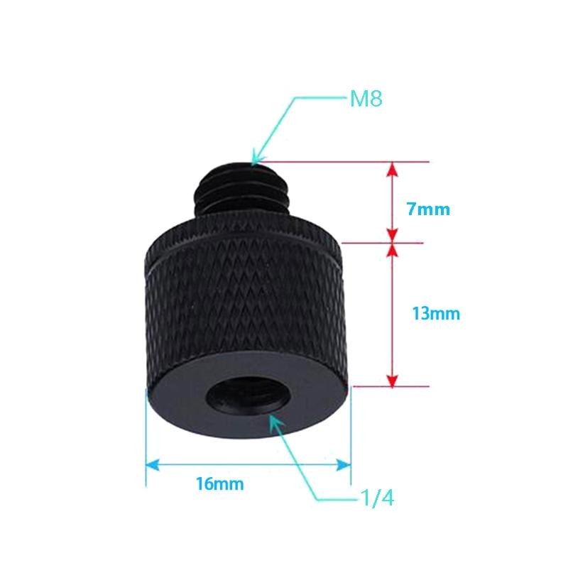 4 Piece Screw Adapter One Quarter Female To M8 Male Connection Set