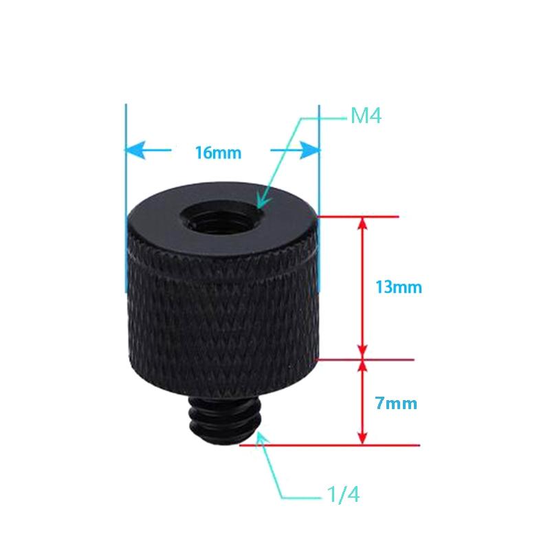 4 Piece A29 M4 To 1/4 Male Screw Adapter Set For Accurate Connections