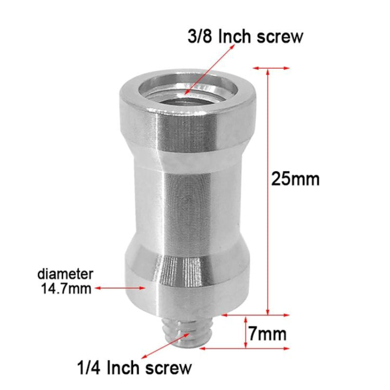 10 Pack 3/8" Female To 1/4" Male Screw Adapters