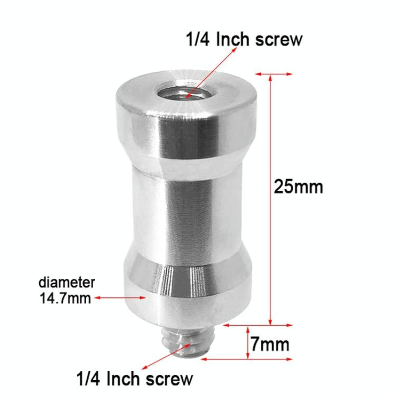 10-Pack 1/4 Screw Adapter Female To Male