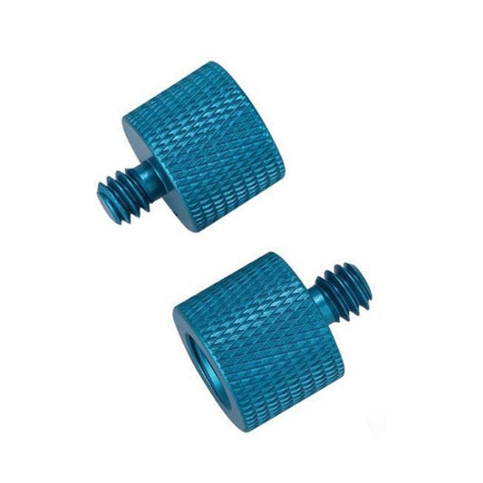 10 Piece 3/8 To 1/4 Screw Adapter Blue