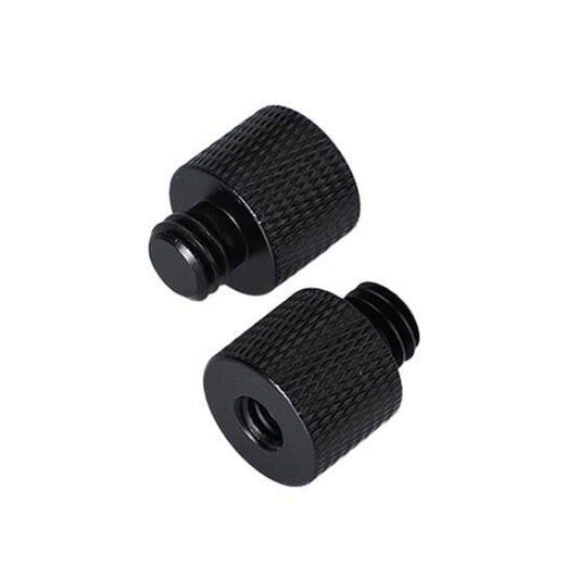 10 Pack 1/4 To 3/8 Screw Adapter Black For Photographic Equipment