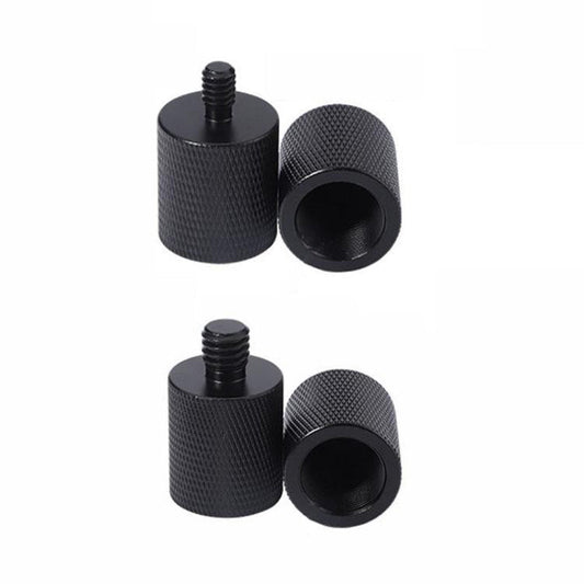 2 Pack Microphone Screw Adapters F10 5/8 Inch Female To 3/8 Male