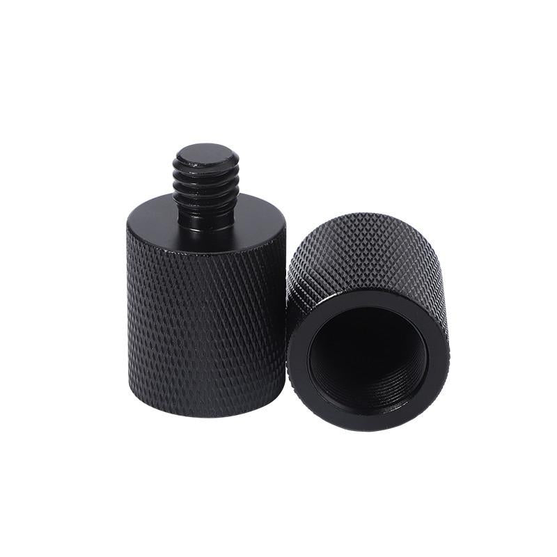 2 Pack Microphone Screw Adapters F10 5/8 Inch Female To 3/8 Male