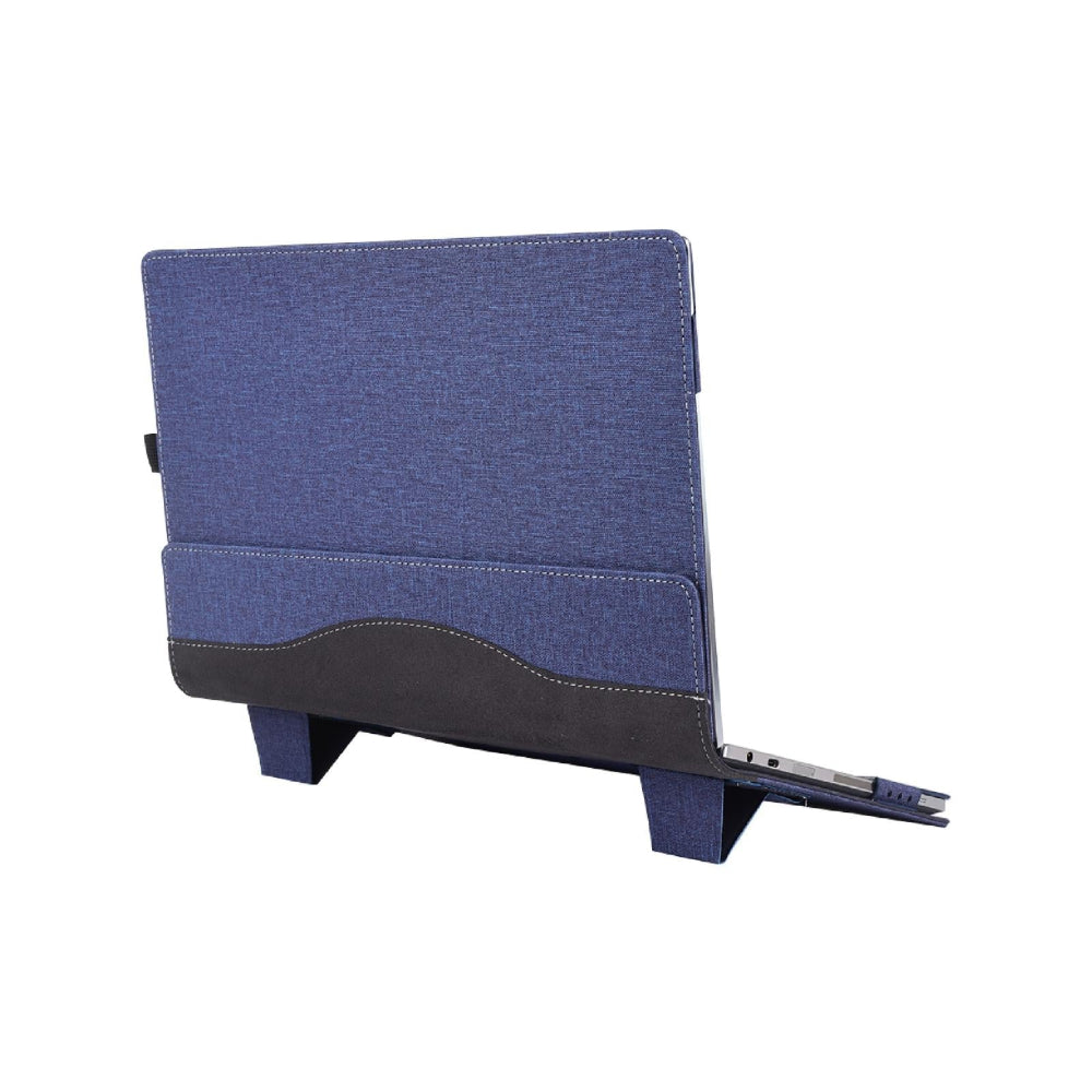 15.6 Inch Multifunctional Pu Leather Laptop Case With Stand Function Blue