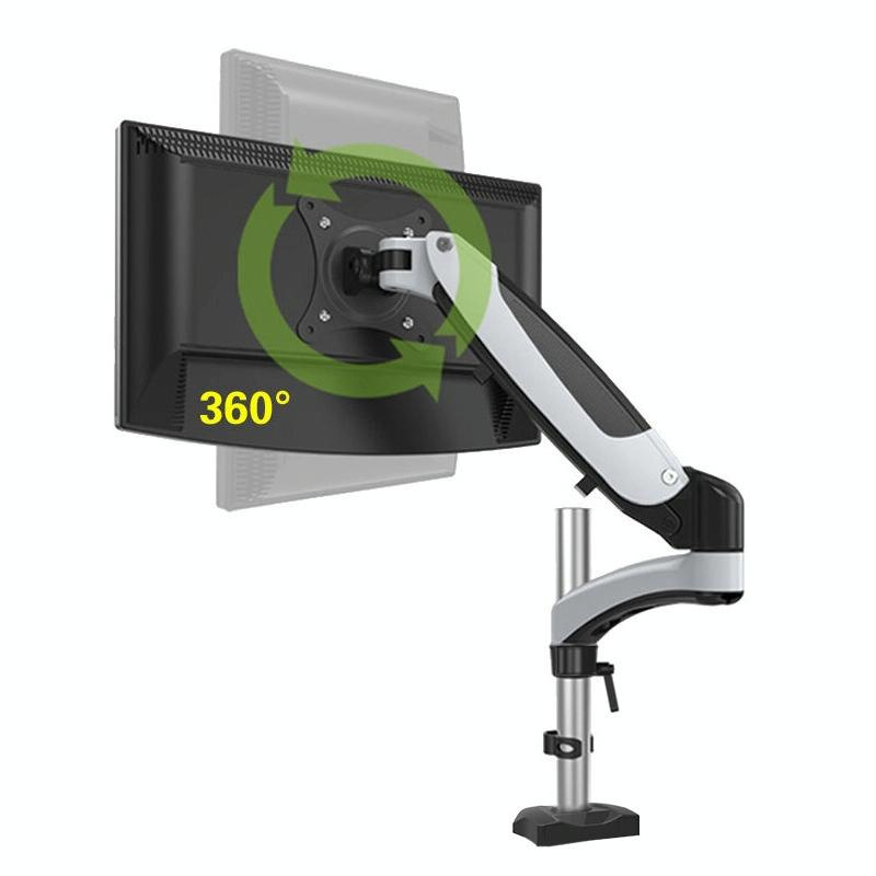 Desktop Monitor Stand Rotating With Pneumatic Hovering Mechanism